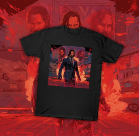 tee shirt - john wick - redbubble