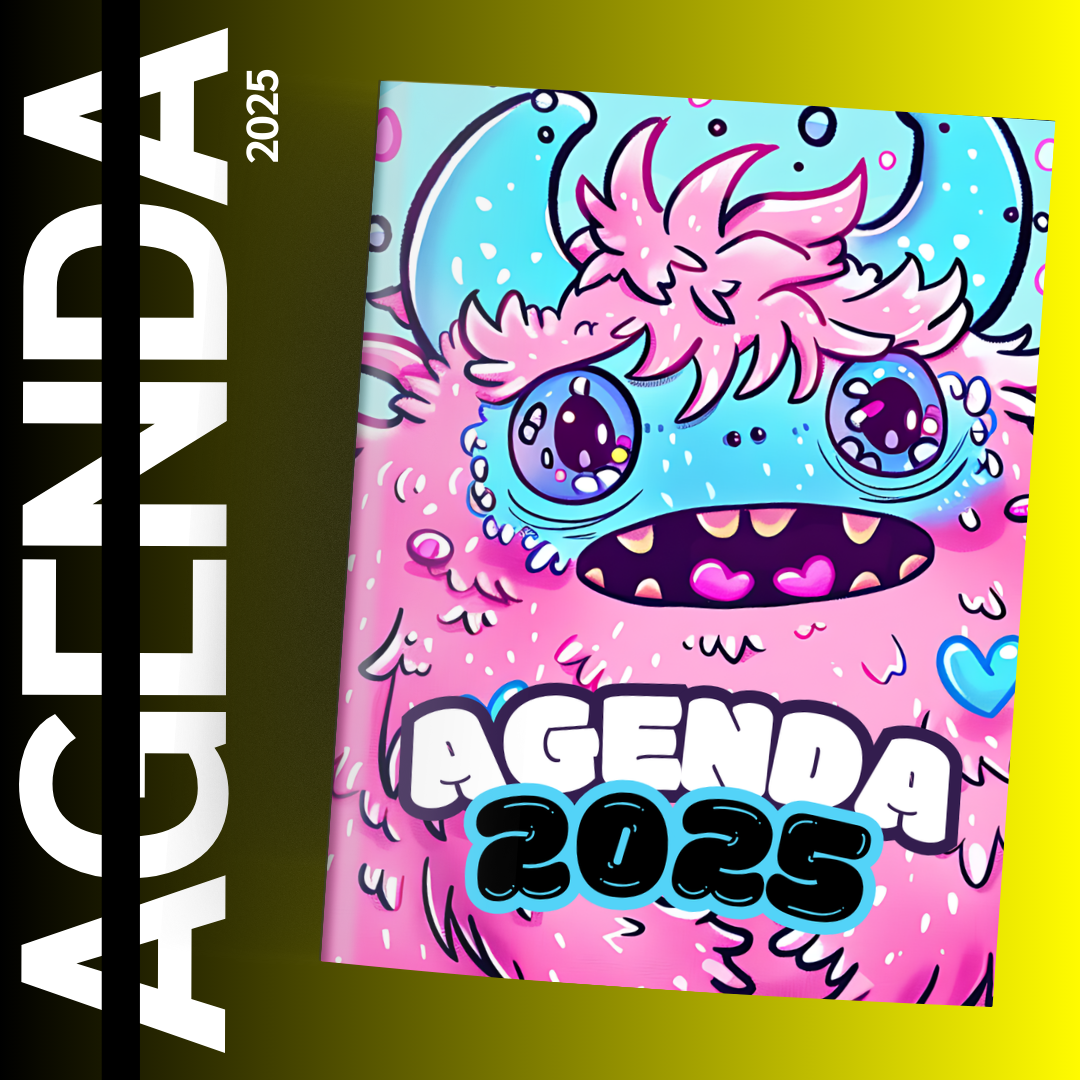 Agenda 2025 : votre allié pour une année exceptionnelle par adeline courtois graphiste à lille