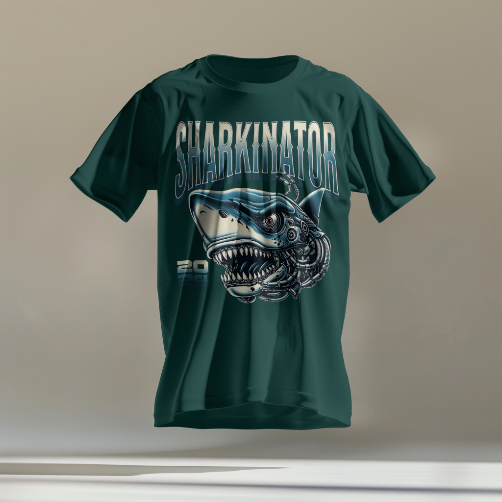 Sharkinator teeshirt design