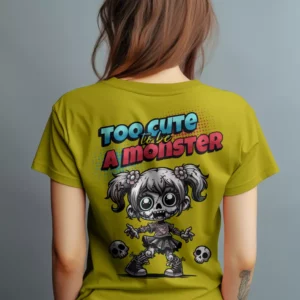 Zombie girl tshirt design