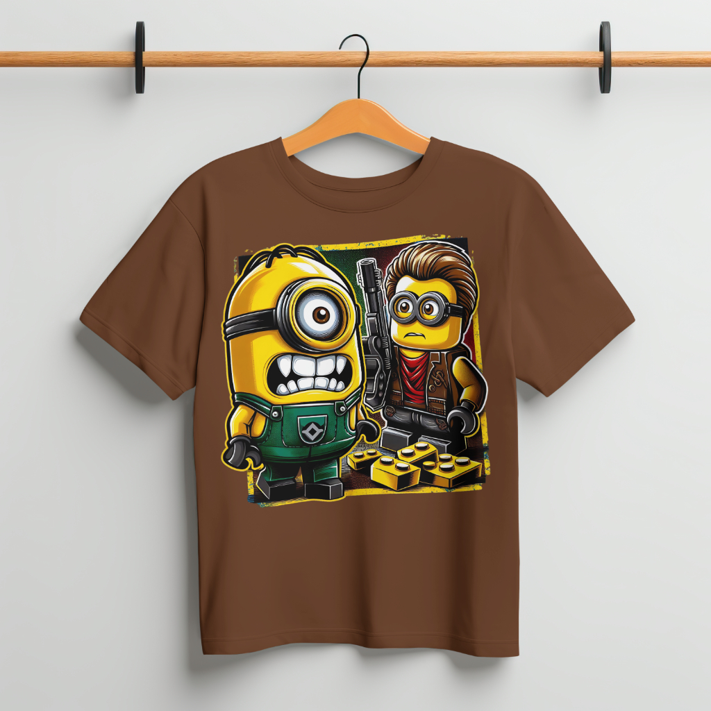 minion lego tshirt design