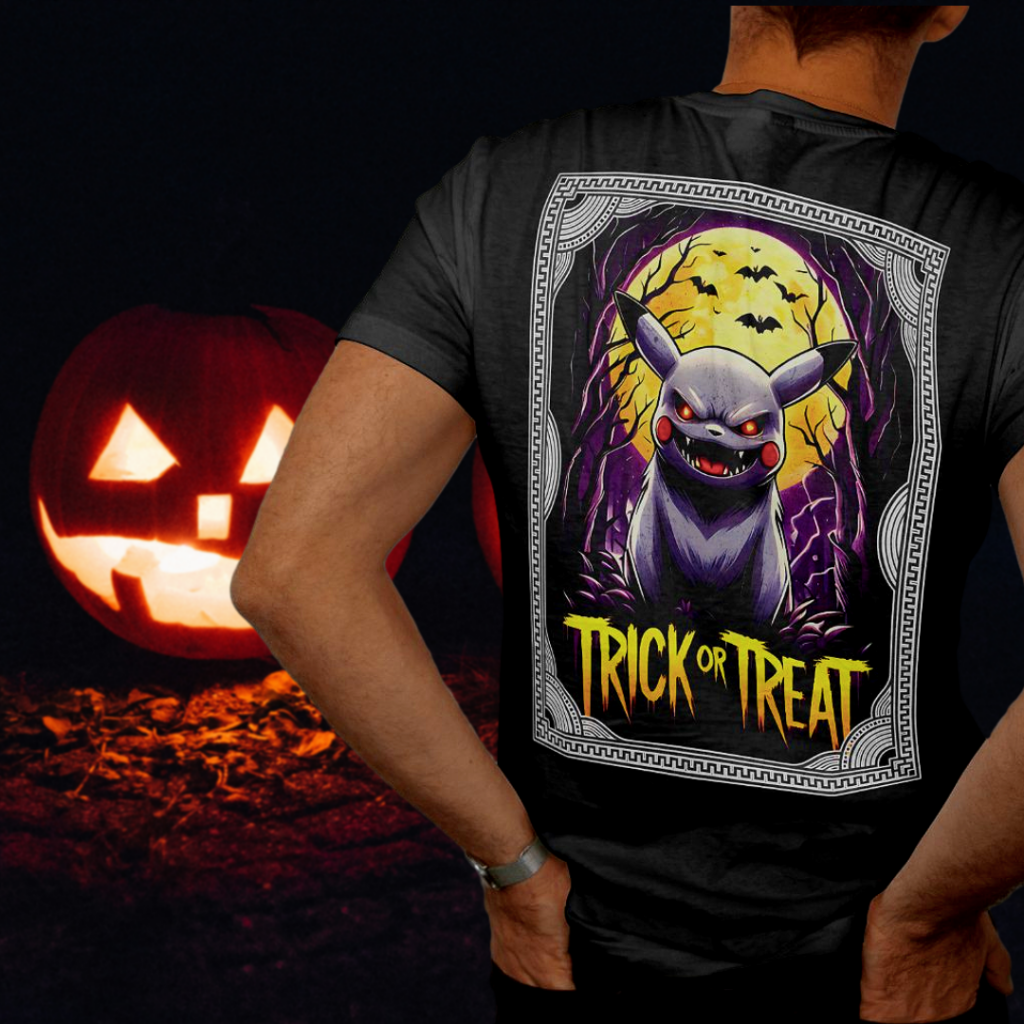 Pikachu Halloween tshirt design