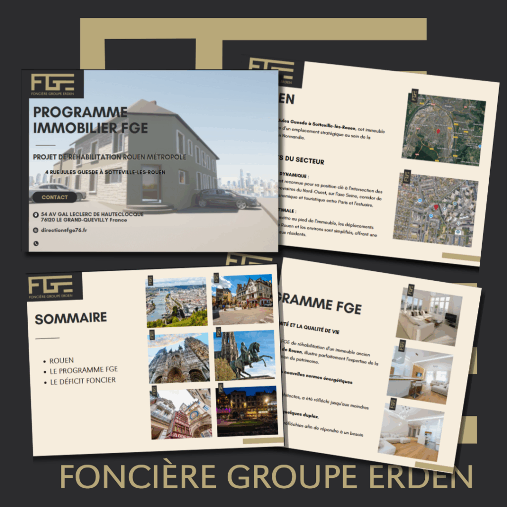 groupe foncière ERDEN Plaquette immobilière ROUEN