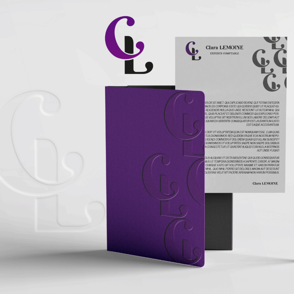 identité visuelle pour un expert comptable