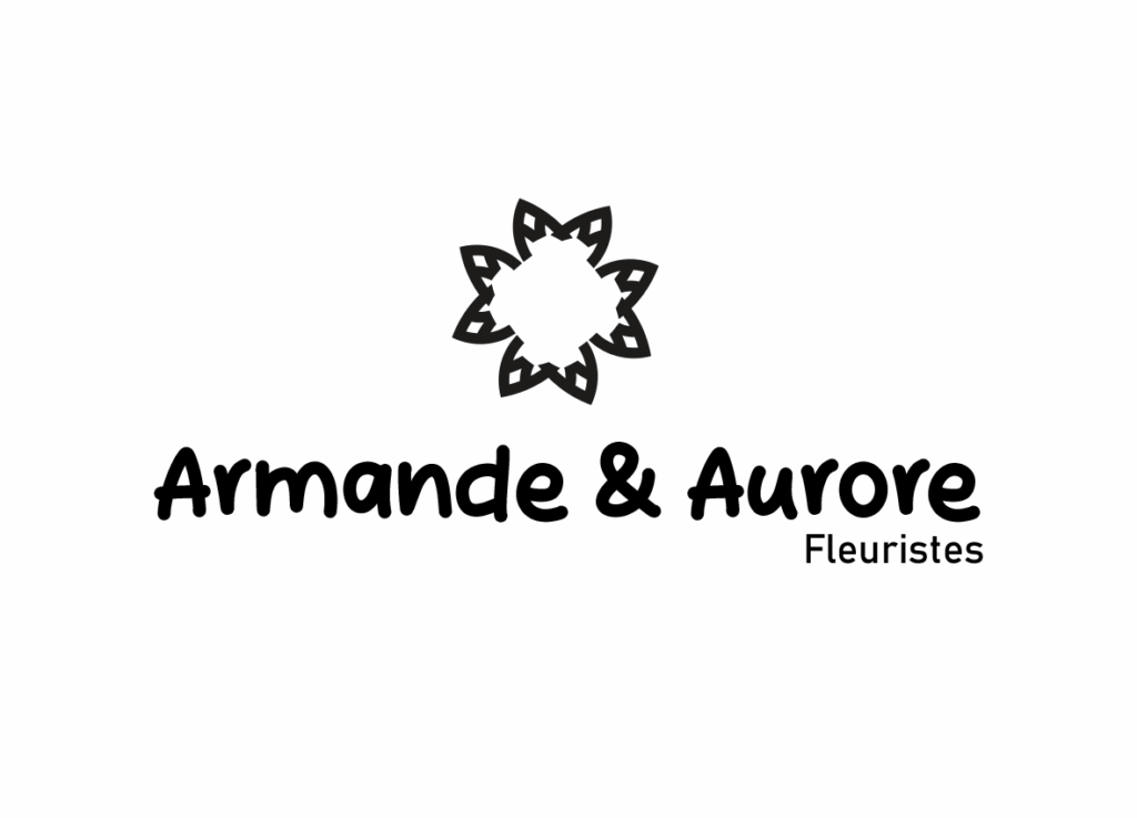 Logo monogramme typographie lettre A logo fleuriste