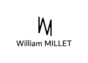 Logo monogramme typographie lettre W M