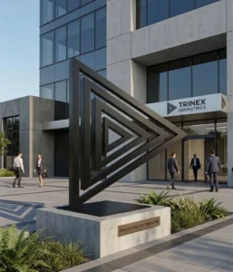 logo représentant un triangle ou la lettre D - delta abstrait