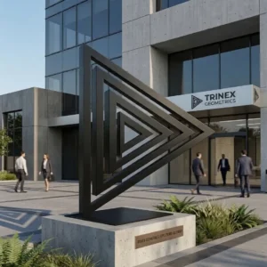 logo représentant un triangle ou la lettre D - delta abstrait